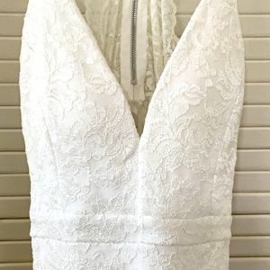 White Lace Bachelorette Dress - NWT